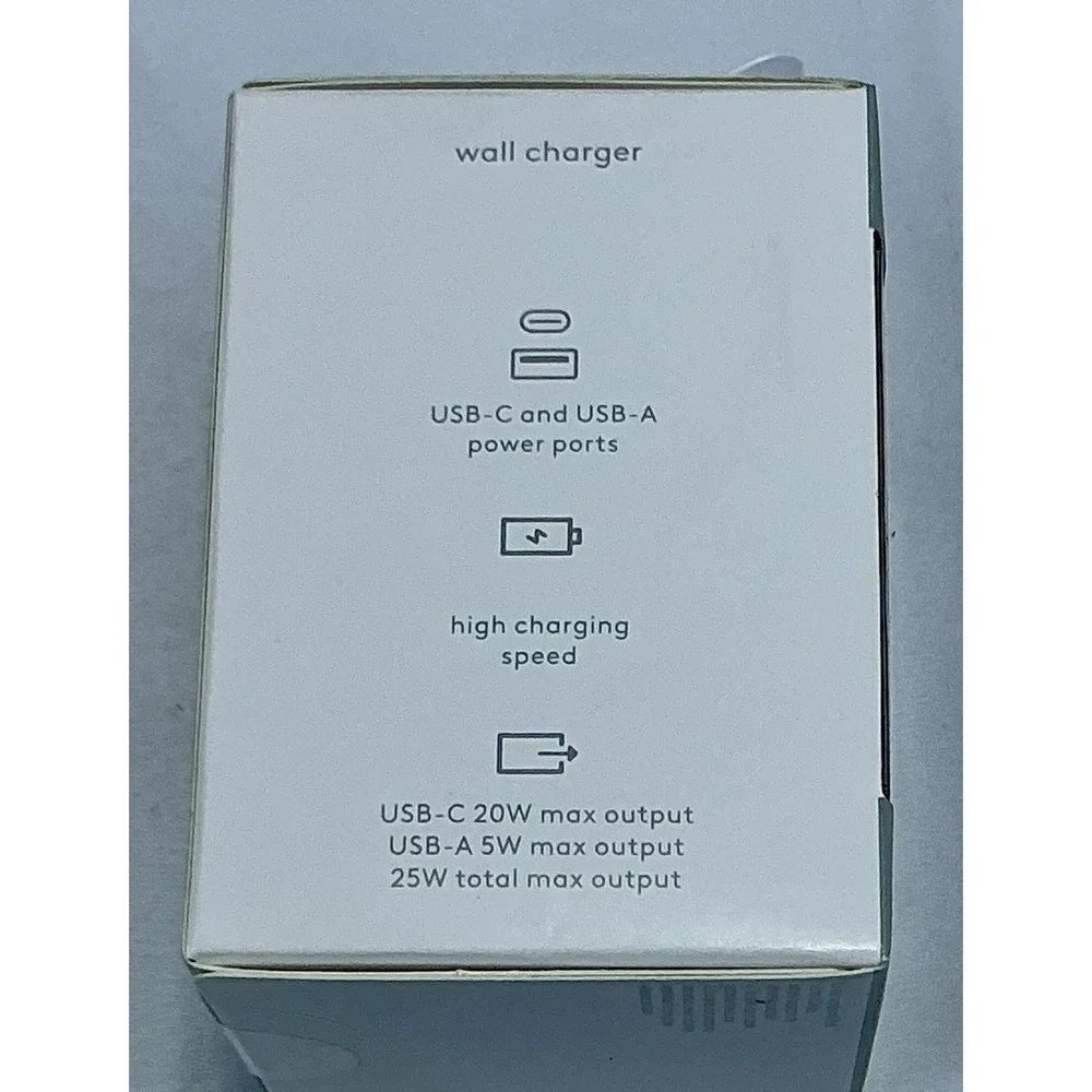 Heyday Wall Charger Fast Charging Power Delivery‎ USB-C Black Snake Design New